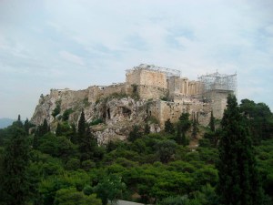 A view of the Acropolis from Mars Hill
